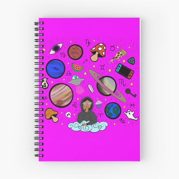 Item preview, Earth to Kyla - Hot Pink designed and sold by Eclectic Soul Art Co..
