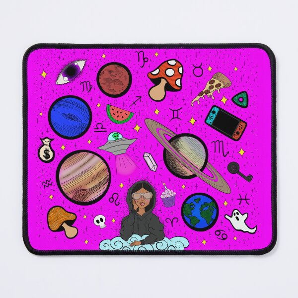 Item preview, Earth to Kyla - Hot Pink designed and sold by Eclectic Soul Art Co..