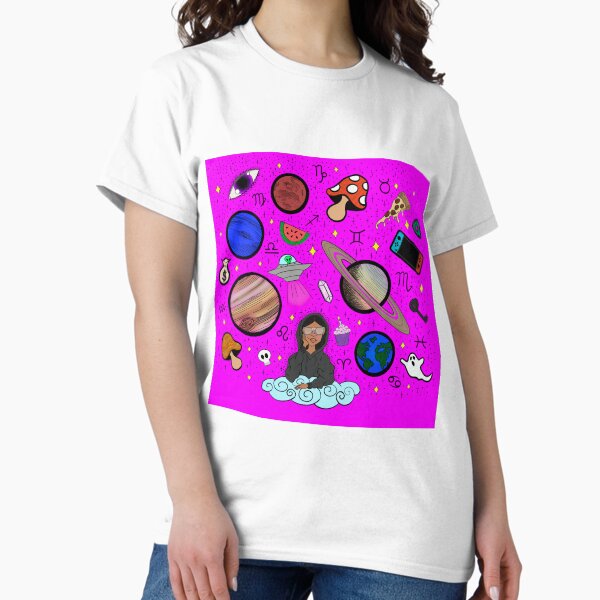Item preview, Earth to Kyla - Hot Pink designed and sold by Eclectic Soul Art Co..