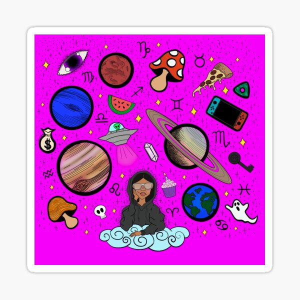 Artikel-Vorschau von Erde an Kyla - Hot Pink, designt und verkauft von Eclectic Soul Art Co..