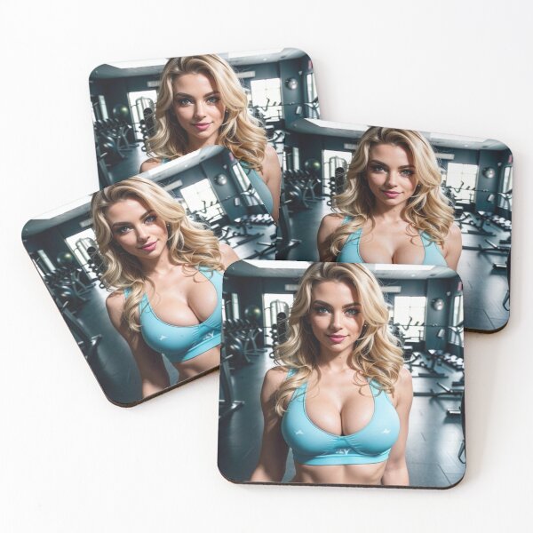 Item preview, Hot Blonde in the Gym designed and sold by MissSaylor.