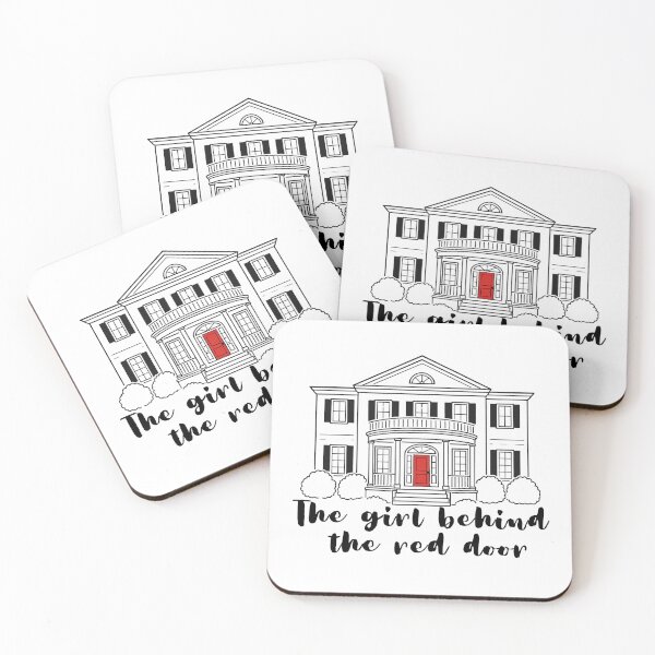 Item preview, The Girl Behind the Red Door - Minimalist One Tree Hill Art designed and sold by LittleMiddleMomma.
