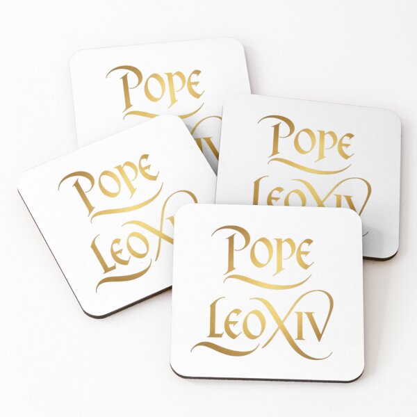 Item preview, Golden Typography: Pope Leo XIV in Classic Style designed and sold by TrendNest Designs USA.