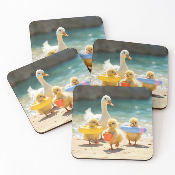Item preview, Mother Duck and Duckling at the Beach designed and sold by Maria Dryfhout.