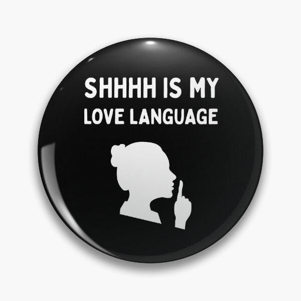 Item preview, Shhh Is My Love Language | Funny Librarian | Book Lover | Reading Humor - Female/White designed and sold by SabbaticalSteve.