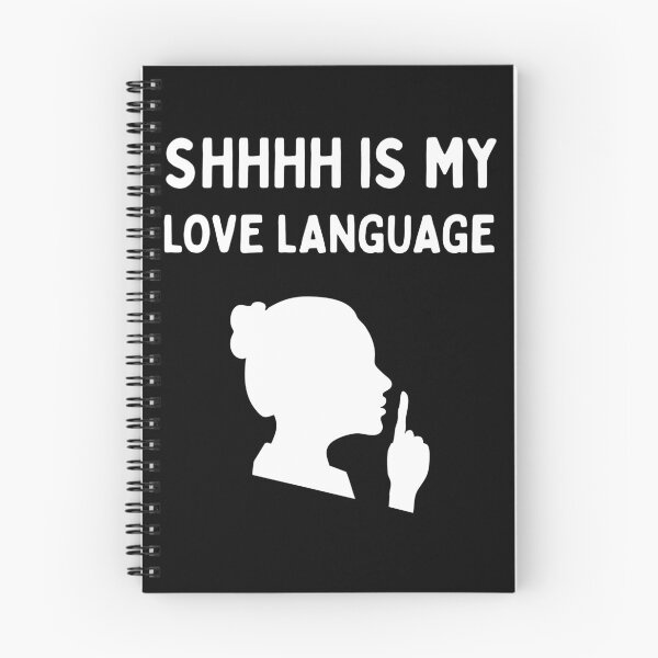 Item preview, Shhh Is My Love Language | Funny Librarian | Book Lover | Reading Humor - Female/White designed and sold by SabbaticalSteve.
