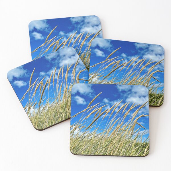 Item preview, Blades of grass against a blue sky – the simple beauty of nature designed and sold by beatbieri.ch.