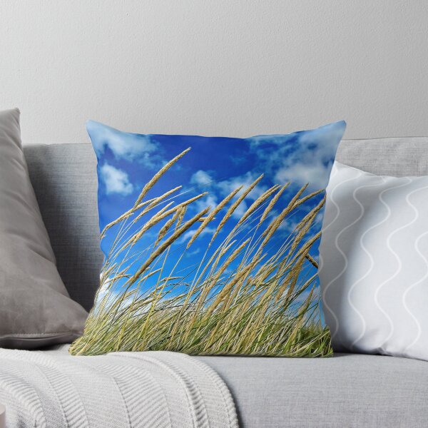 Item preview, Blades of grass against a blue sky – the simple beauty of nature designed and sold by beatbieri.ch.
