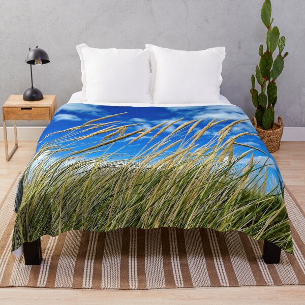 Item preview, Blades of grass against a blue sky – the simple beauty of nature designed and sold by beatbieri.ch.