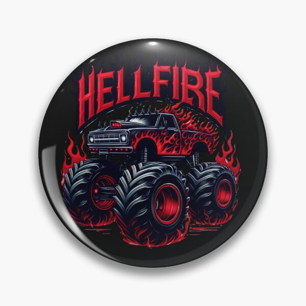 Item preview, Hellfire Monster Truck – Flaming Beast Tee for Gearheads designed and sold by UNIGRAPHIX.