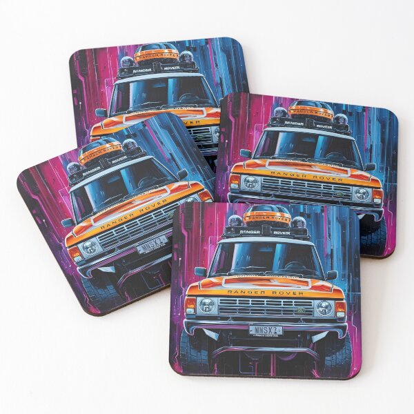 Item preview, Classic Range Rover – Futuristic Neon Adventure designed and sold by Graf.x.