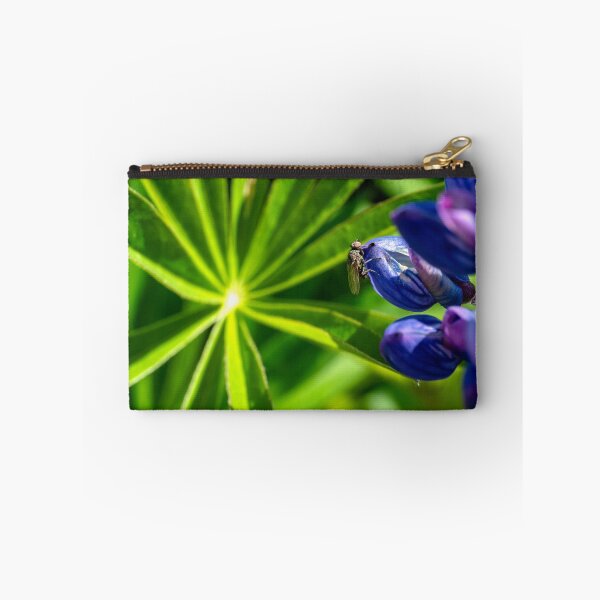 Item preview, Robber fly on purple lupine designed and sold by lisavonbiela.