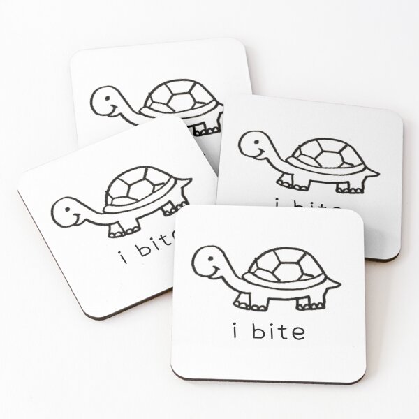 Item preview, i bite turtle designed and sold by hanakinart.