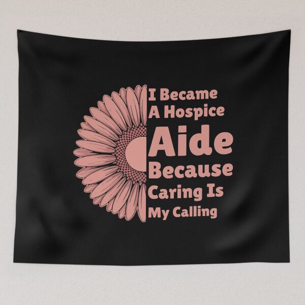 Item preview, I Became A Hospice Aide Because Caring Is My Calling Nurse designed and sold by Stick-Artistry.