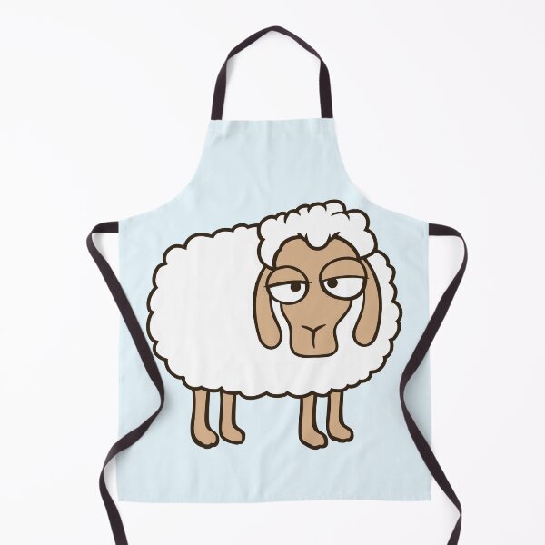 Item preview, Sheep Tired Bored Look Little Sweet Lamb Bad Mood designed and sold by shirt-o-mat.