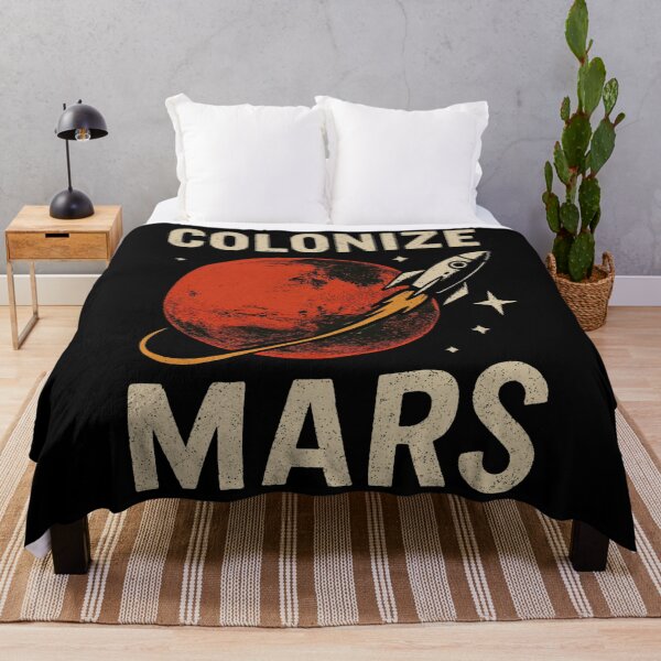 Item preview, Colonize Mars – Retro Rocket and Red Planet Space Exploration Design designed and sold by Victor Shadehorn.