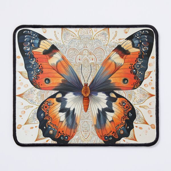 Item preview, Large Orange Mandala Butterfly designed and sold by Elite Print Studio.