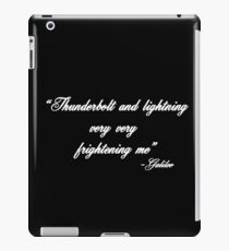 Thunderbolt and Lightning Very Frightening Funny music Design iPad Case/Skin