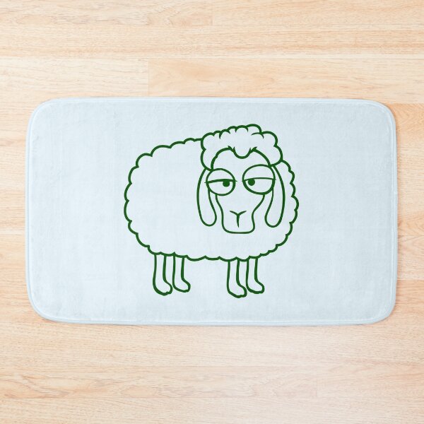 Item preview, Sheep Tired Bored Look Little Sweet Lamb Bad Mood designed and sold by shirt-o-mat.