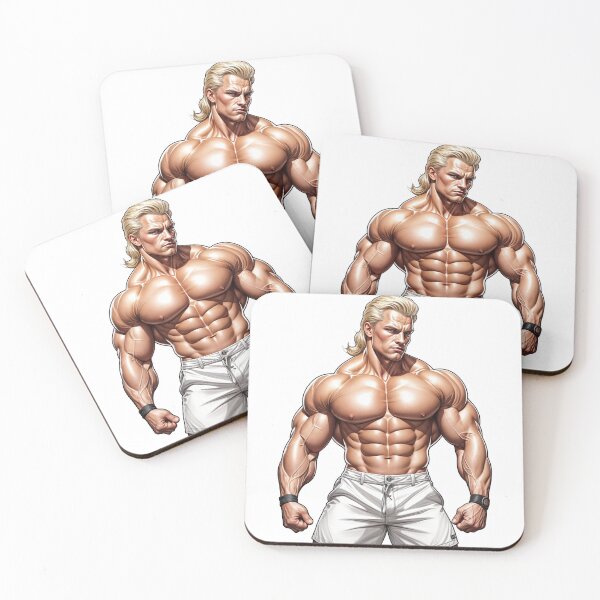 Item preview, Ultra Muscular Bodybuilder Sticker – Bold Fitness Art #114 designed and sold by ForeverPrintsOK.