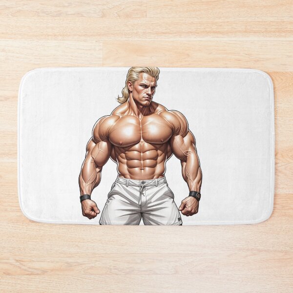 Item preview, Ultra Muscular Bodybuilder Sticker – Bold Fitness Art #114 designed and sold by ForeverPrintsOK.