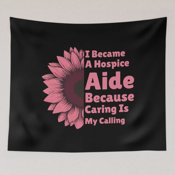 Item preview, I Became A Hospice Aide Because Caring Is My Calling Nurse designed and sold by Stick-Artistry.