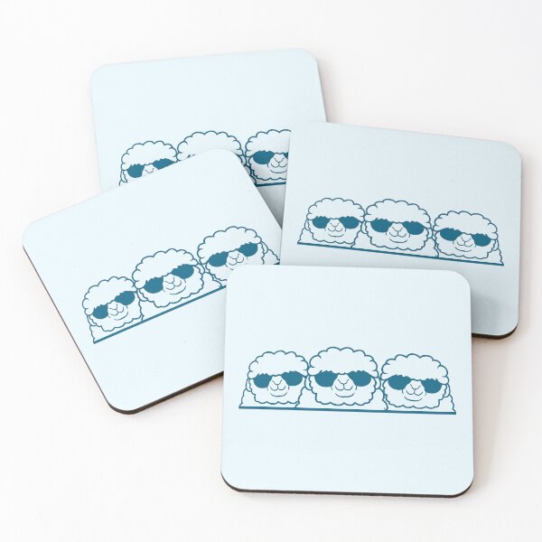 Item preview, 3 Dj Sheep Behind Fence Wall Sunglasses Friends designed and sold by shirt-o-mat.