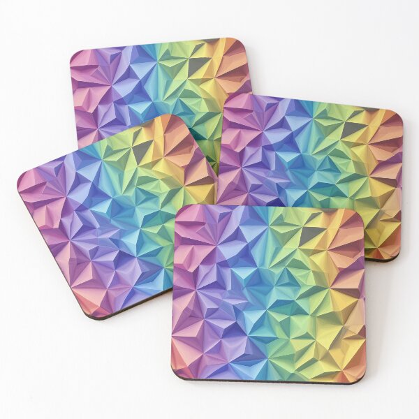 Item preview, Geometric 3D Rainbow - Summer 2025 design, irregular pattern designed and sold by WorldByEsi.
