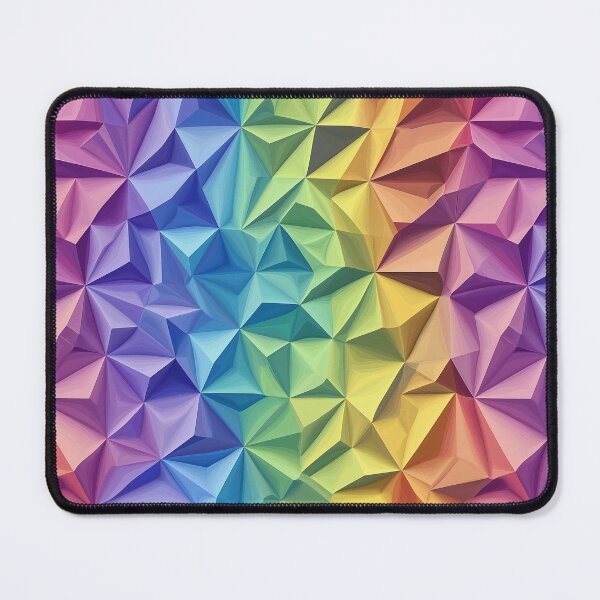 Item preview, Geometric 3D Rainbow - Summer 2025 design, irregular pattern designed and sold by WorldByEsi.