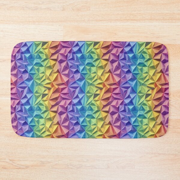 Item preview, Geometric 3D Rainbow - Summer 2025 design, irregular pattern designed and sold by WorldByEsi.
