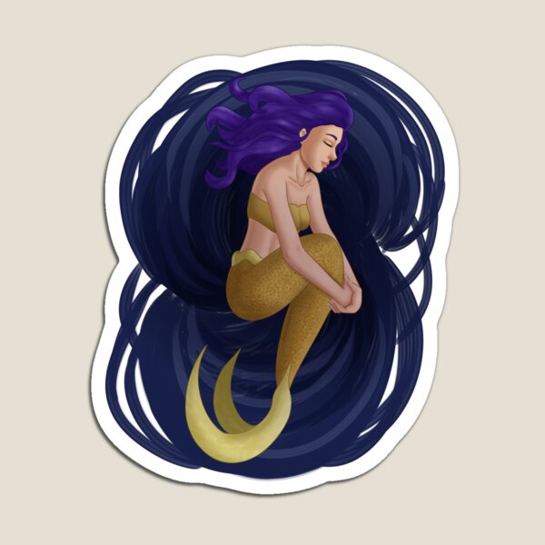 Item preview, Mermaid holding her tail designed and sold by AssortedDrawings.