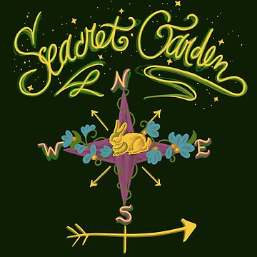 Artwork thumbnail, Secret Garden Cottontail Bunny Rabbit Compass Weather Vein by tinaschofield