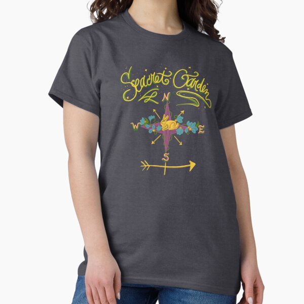 Secret Garden Cottontail Bunny Rabbit Compass Weather Vein Classic T-Shirt