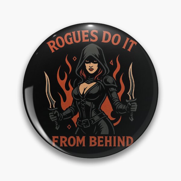 Item preview, Rogues Do It From Behind – Funny RPG Stealth Class Gamer Design designed and sold by Victor Shadehorn.