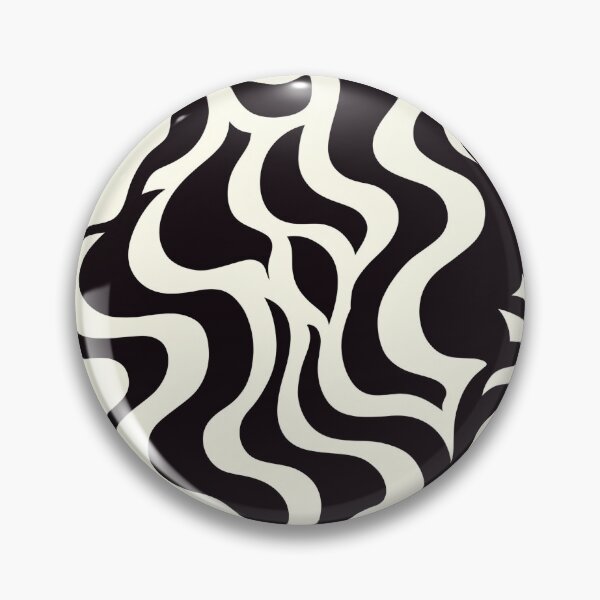 Item preview, Psychedelic Smoke and Hearts - Black and White Pattern designed and sold by SmirkingDesigns.