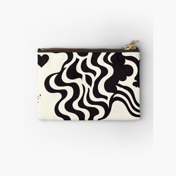 Item preview, Psychedelic Smoke and Hearts - Black and White Pattern designed and sold by SmirkingDesigns.