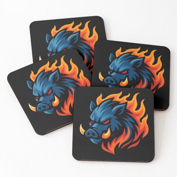 Item preview, Boar – Fiery Mane | Urban Zodiac Mascot designed and sold by Karma Design.