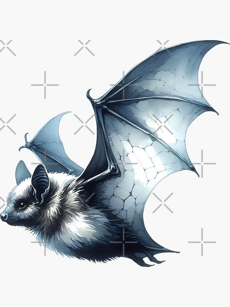 Thumbnail 3 von 3, Sticker, Dark Flying Bat designt und verkauft von Kobeko.