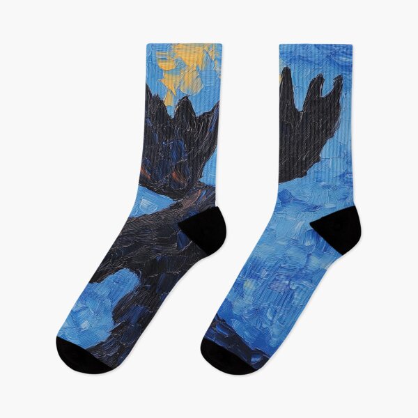 Item preview, moose | Post-impressionist painting style designed and sold by ComicsFactory.