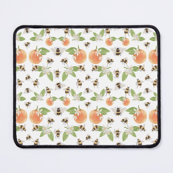 Item preview, Buzzing Citrus Garden – White designed and sold by Leticia Maltez.