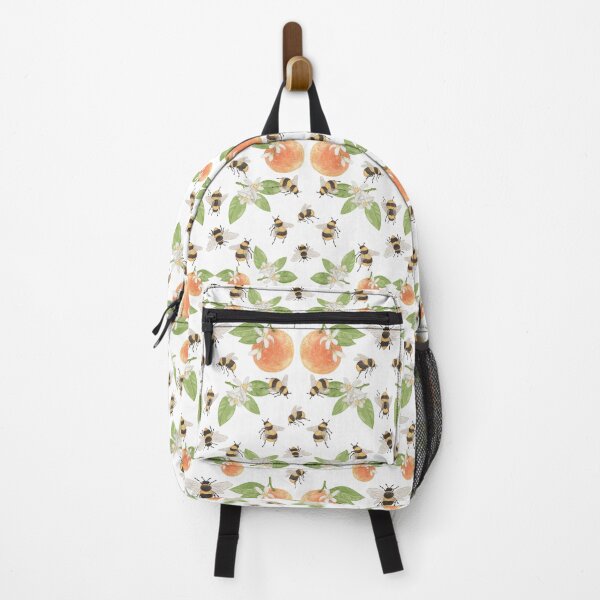 Item preview, Buzzing Citrus Garden – White designed and sold by Leticia Maltez.
