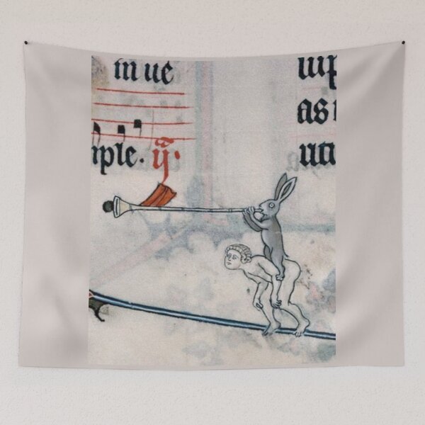 Item preview, "The Rabbits of Humaneria", medieval painting, 5th century AD designed and sold by PatronesKawai.