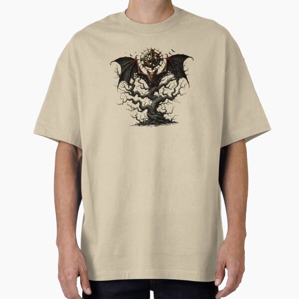 Item preview, Steampunk Bat on Tree – Brown & Black Gothic Fantasy Design designed and sold by Kobeko.