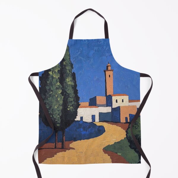 Item preview, Morocco landscape | Post-impressionist painting style designed and sold by ComicsFactory.