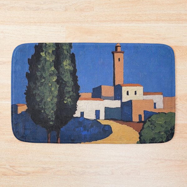 Item preview, Morocco landscape | Post-impressionist painting style designed and sold by ComicsFactory.