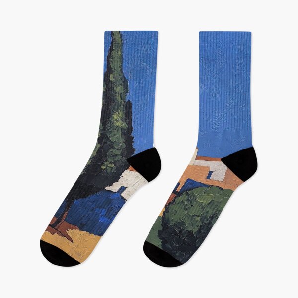 Item preview, Morocco landscape | Post-impressionist painting style designed and sold by ComicsFactory.