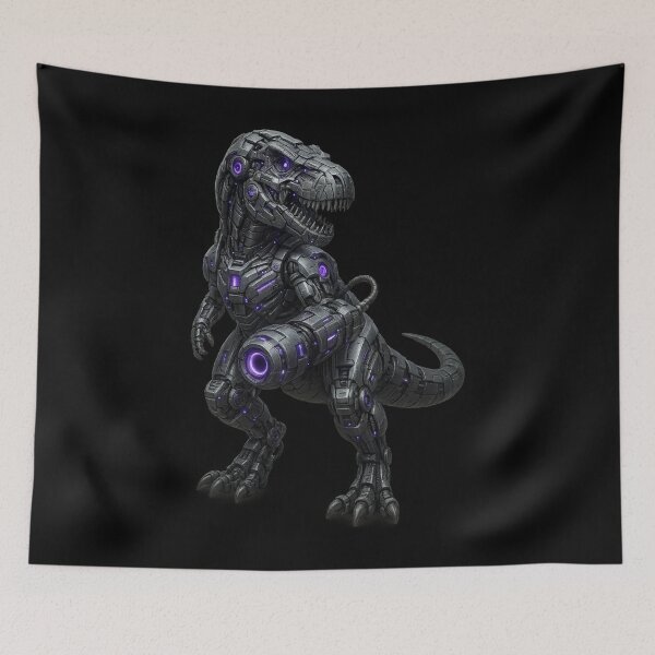 Item preview, Tyrannosaurus Rex Cyborg designed and sold by The Neon Pastel.