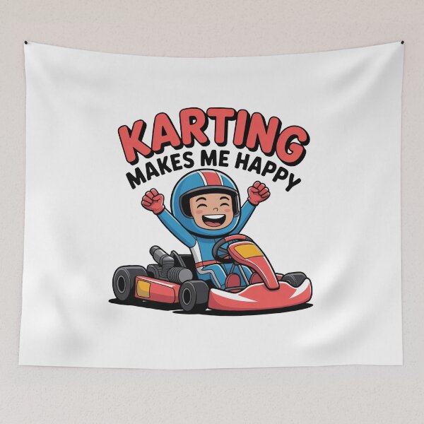 Item preview, Karting Makes Me Happy designed and sold by MonkiFlipp.
