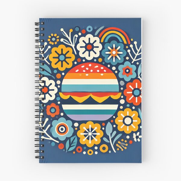 Artikelvorschau, Skandinavische Volkskunst Lebendiger Burger und Volksblumen von heidiannemorris © entworfen und verkauft von FOLK ART FUSION.