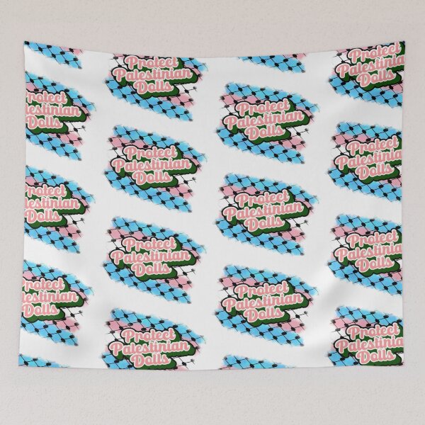 Item preview, Protect Palestinian Dolls Trans Pride WordArt designed and sold by feardeargcrafts.